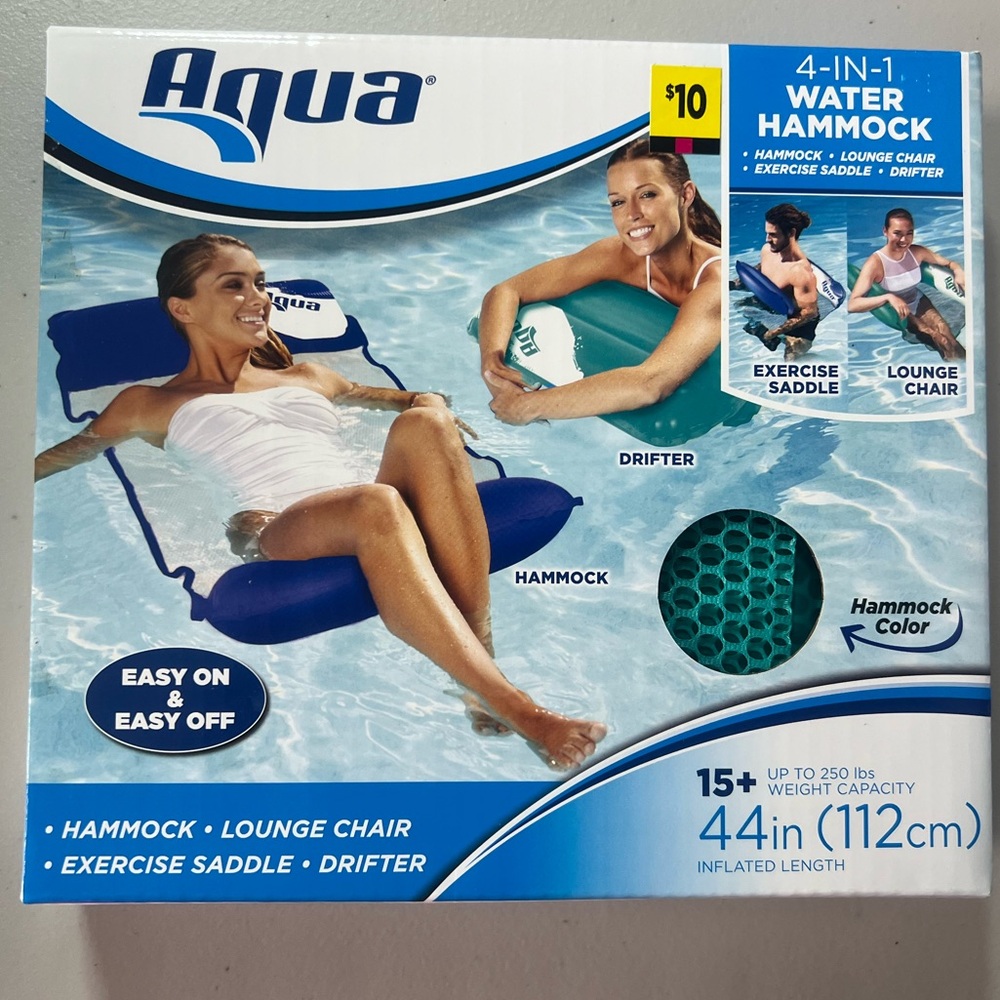 Aqua Original 4-in-1 Monterey
Hammock Pool Float & Water Hammock